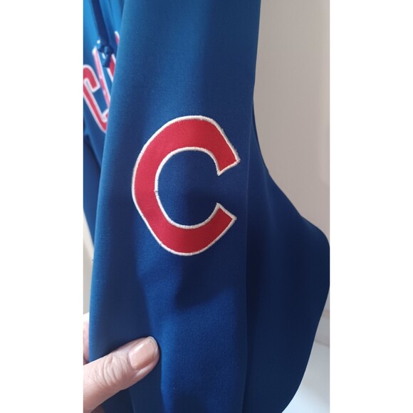 CHICAGO CUBS STITCHES LONG SLEEVE HVY WT 100% POLYESTER HOODIE SIZE SMALL - Picture 7 of 8